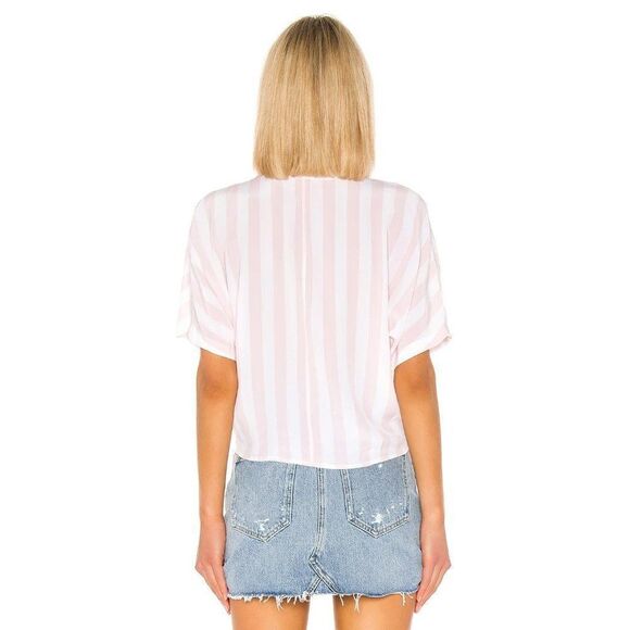 Rails NWT Thea Peony Striped blouse, 100% silk, size small - Picture 2 of 16
